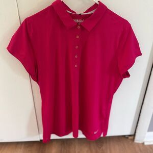 Nike Golf Tour Performance Dri-FIT Women’s Fuchsia Polo Shirt Size XL